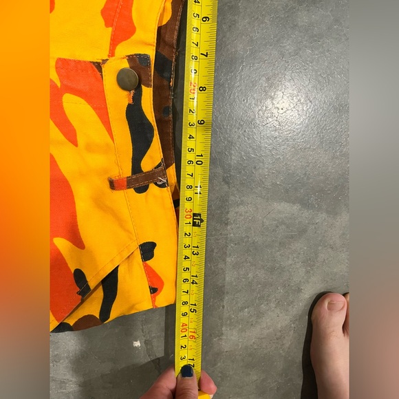 Orange army camo pants women’s medium - Picture 4 of 8